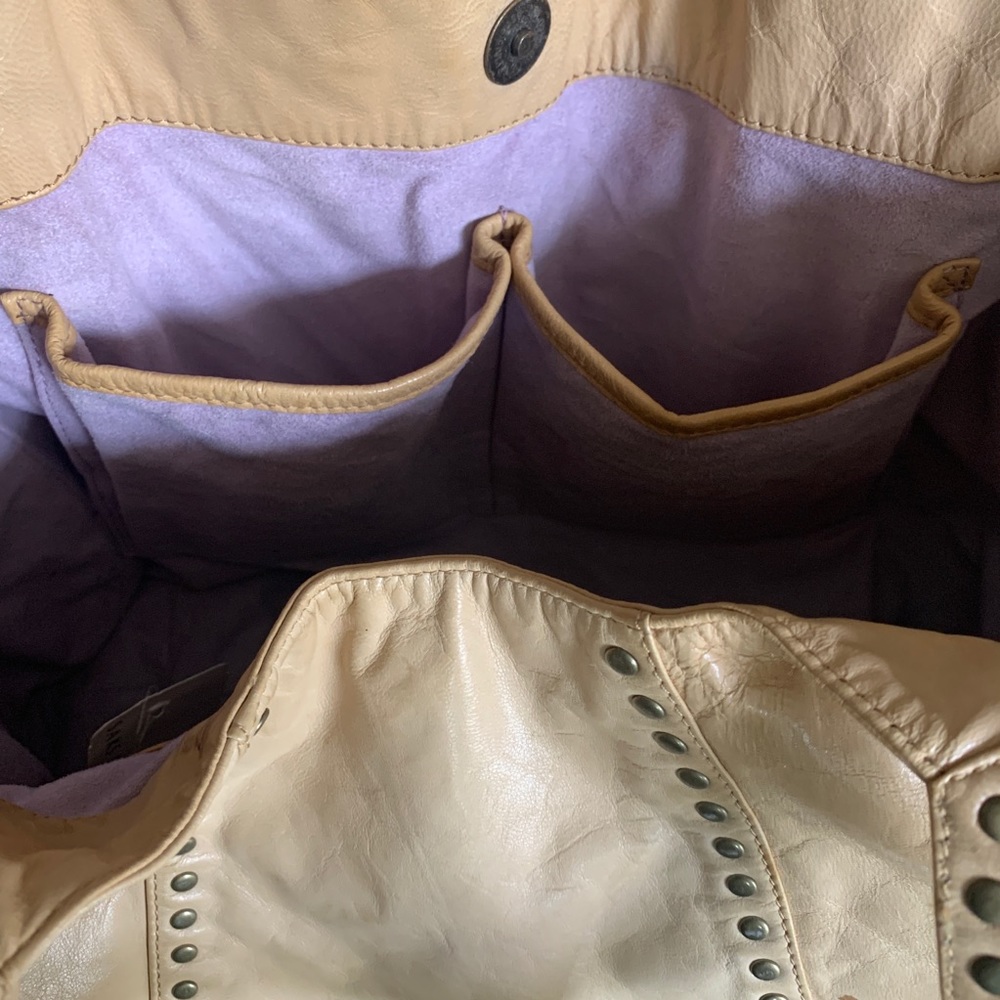 Kooba purse cream with metal studs - Picture 5 of 5